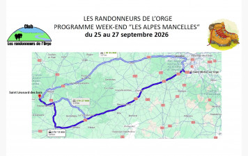 Info programme "Les Alpes Mancelles"